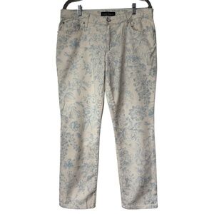 {Ralph Lauren} "Modern Straight Ankle" Tapered Leg Stretch Denim Jeans